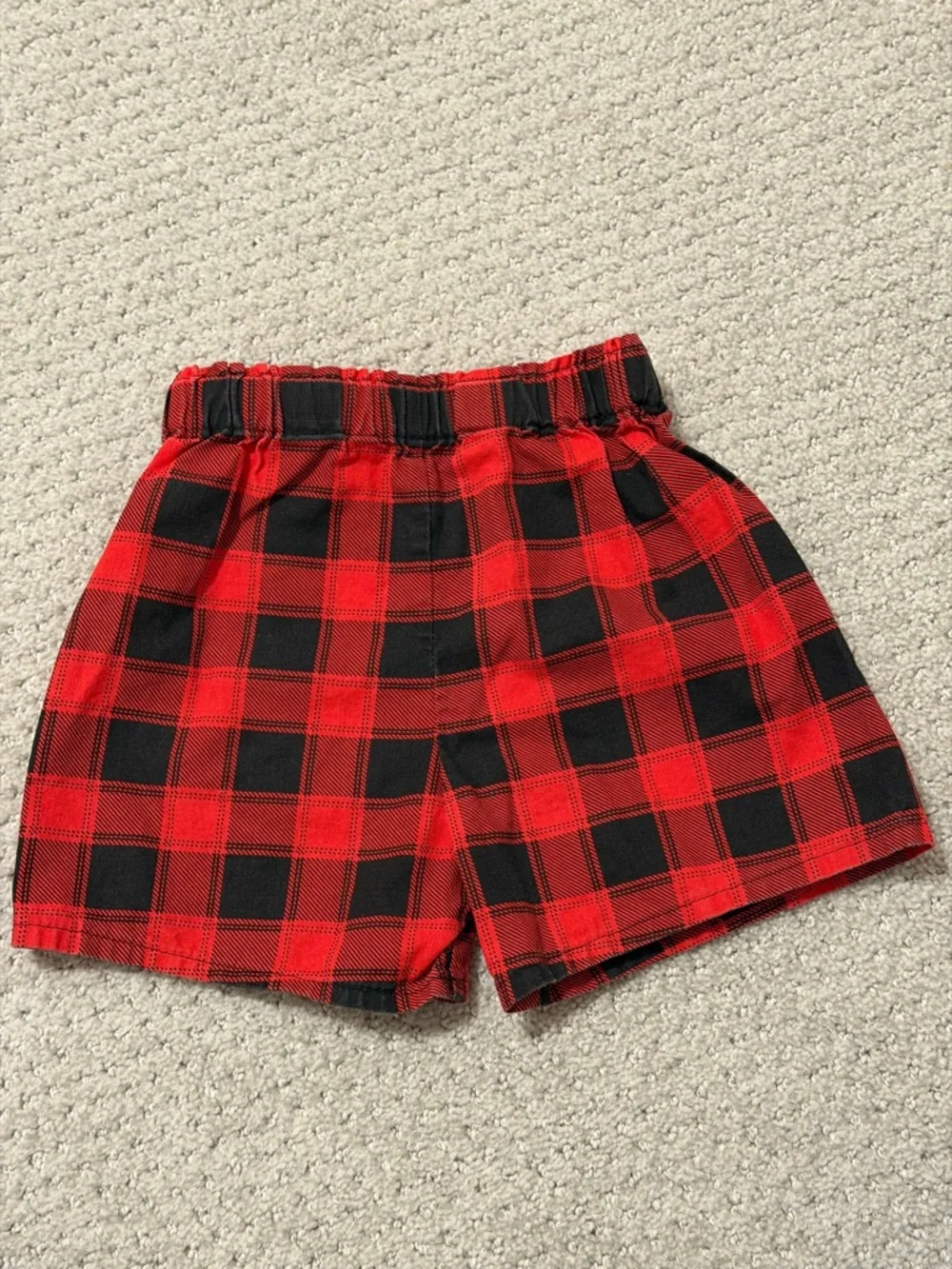 Christmas Plaid Shorts Set - 2T